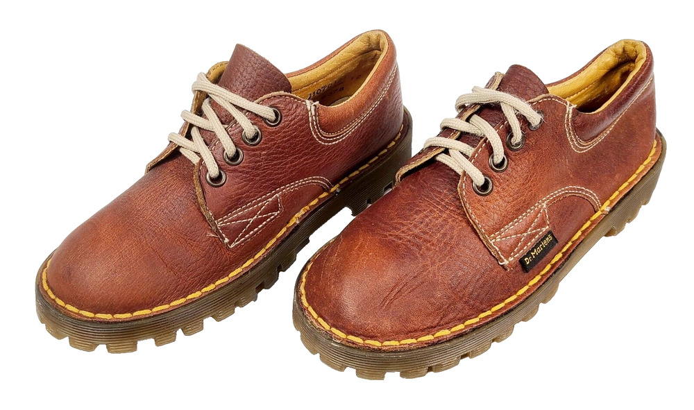 Vintage Dr. Martens Toddler Brown Leather Oxford Boys Kids Size 12 Shoes 6378
